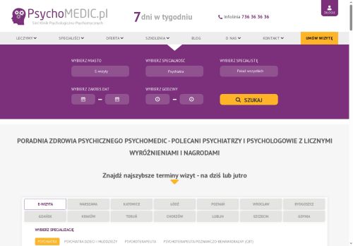 NZOZ PSYCHOMEDIC.PL KLINIKA PSYCHOLOGICZNO-PSYCHIATRYCZNA Michał Niewiński